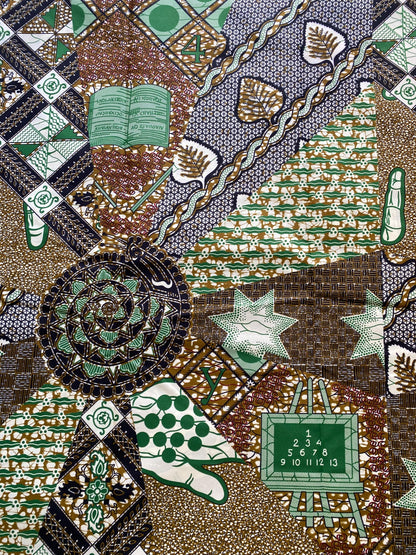 Polycotton African Fabric 6 Yards Soft Ankara Wax Print Material