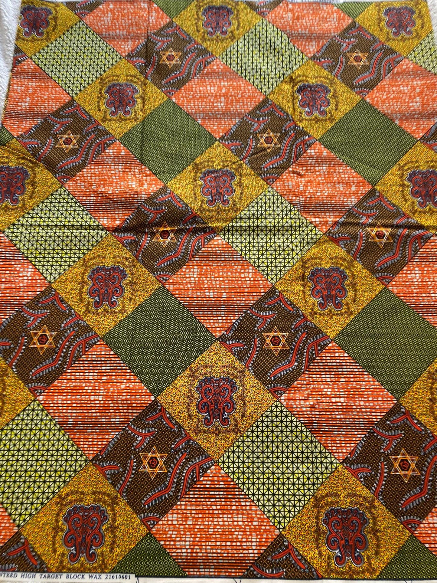 Polycotton African Fabric 6 Yards Soft Ankara Wax Print Material