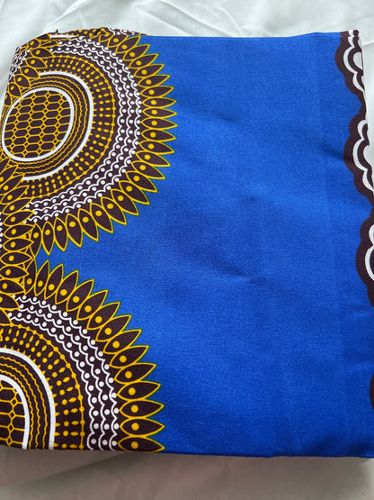Polycotton African Fabric 6 Yards Soft Ankara Wax Print Material
