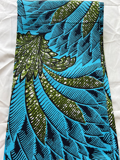 Polycotton African Fabric 6 Yards Soft Ankara Wax Print Material