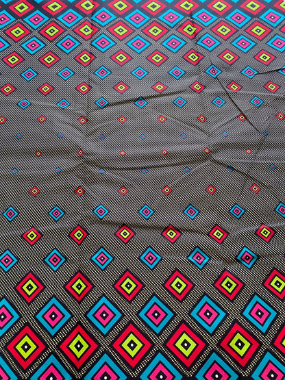 Polycotton African Fabric 6 Yards Soft Ankara Wax Print Material