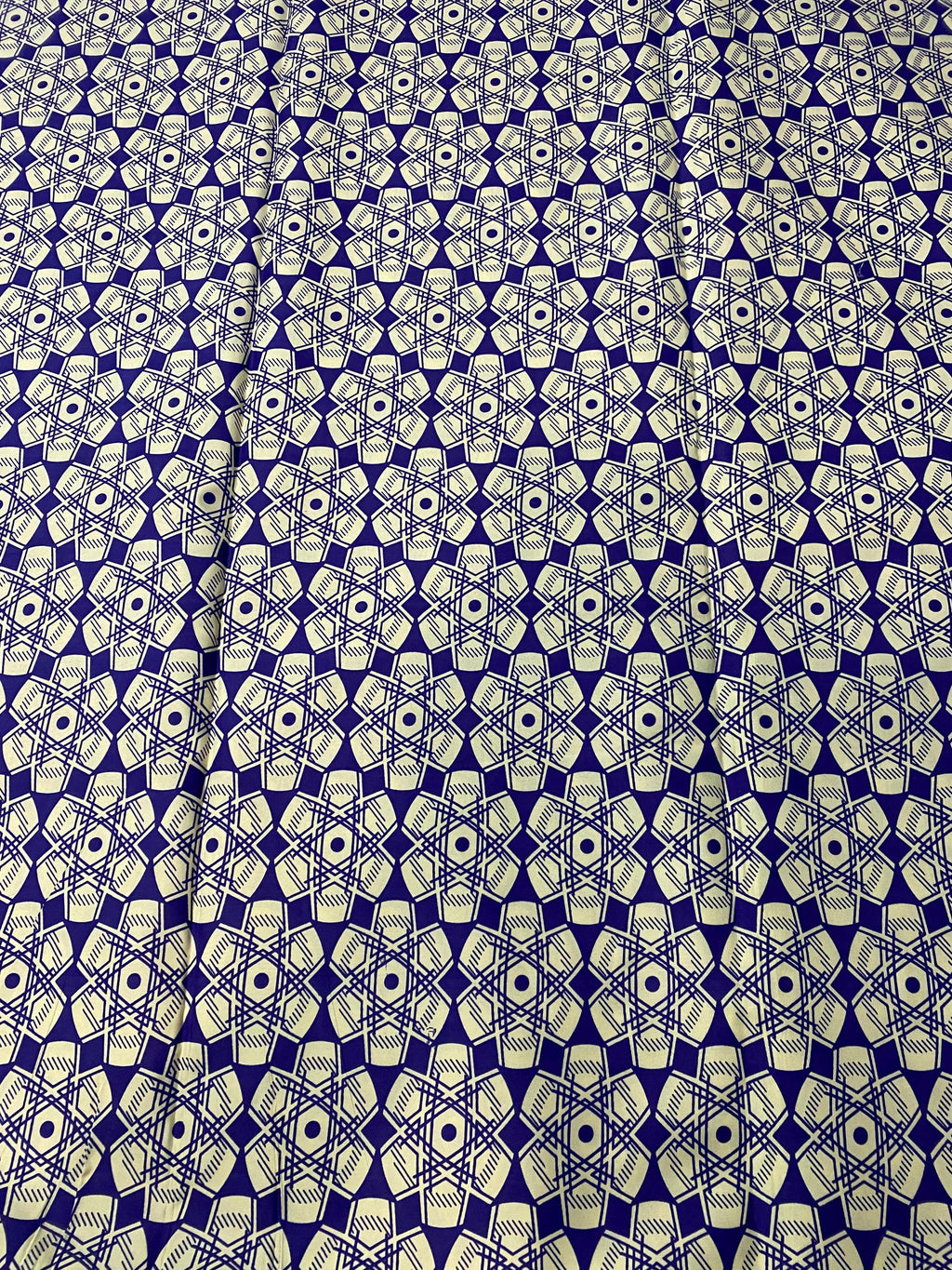 Colorful Ankara Fabric: Soft Polycotton African Print, 6 Yards