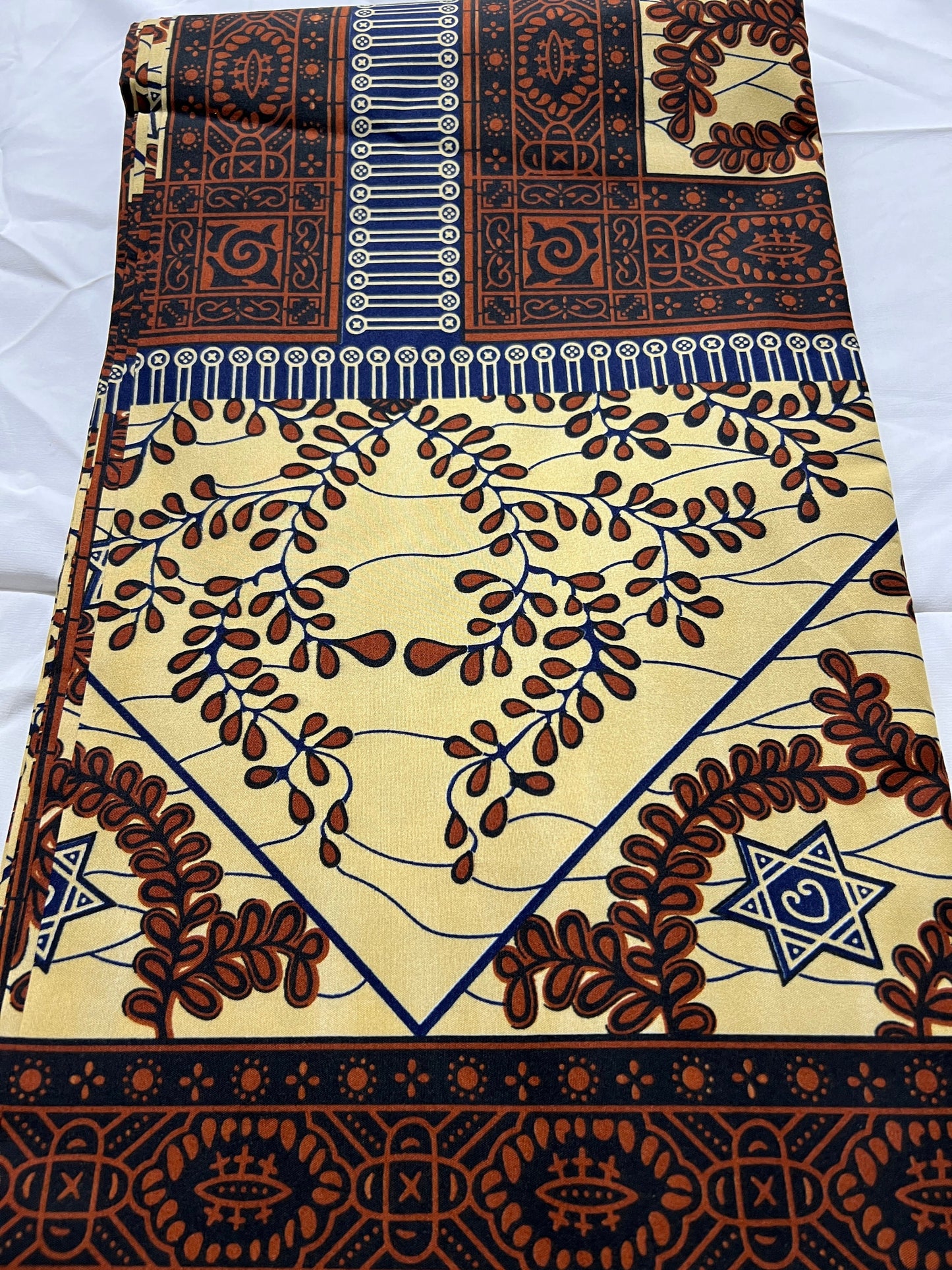 Polycotton African Fabric 6 Yards Soft Ankara Wax Print Material