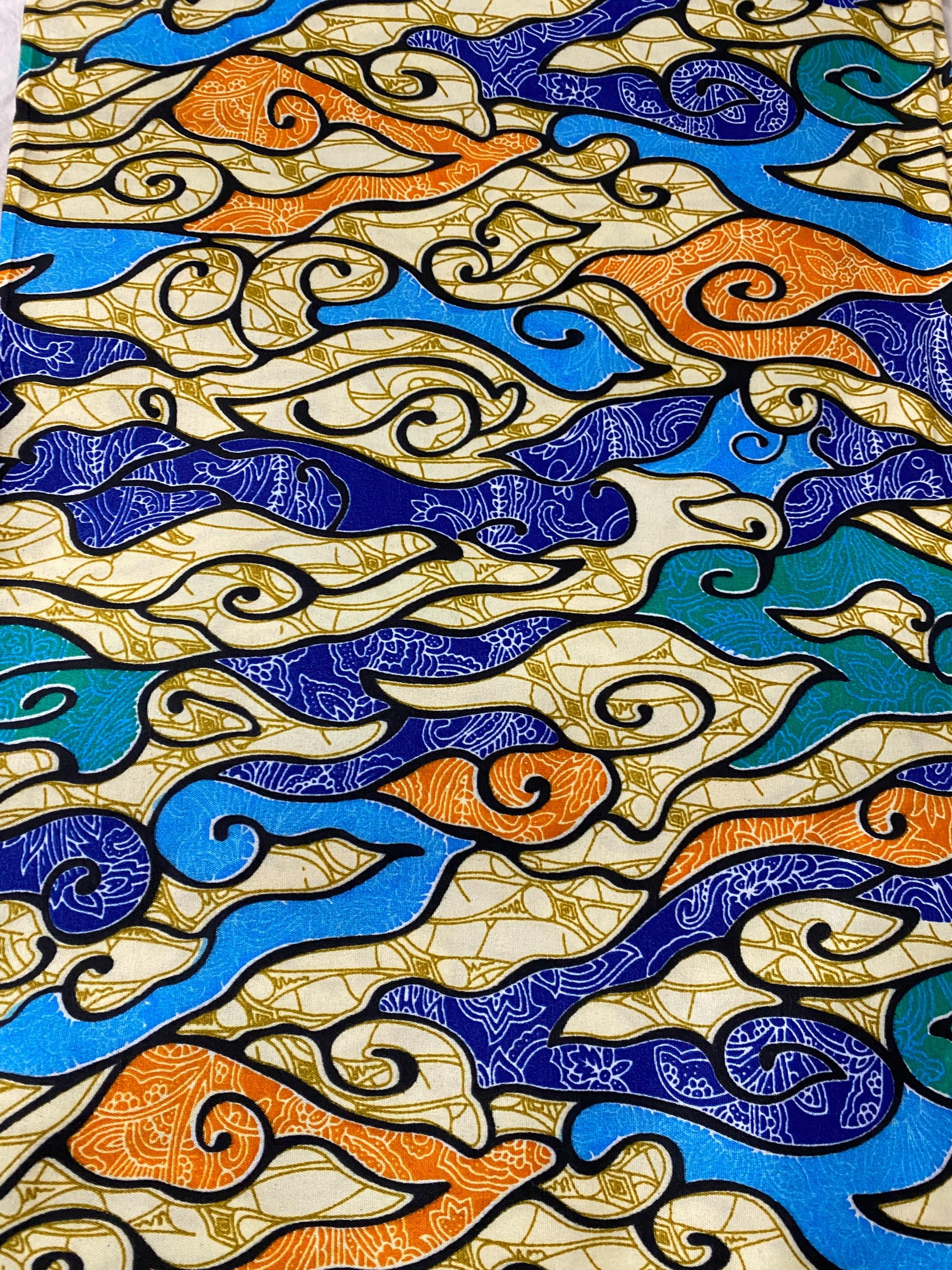 Colorful Ankara Fabric: African Print Polycotton, 6 Yards