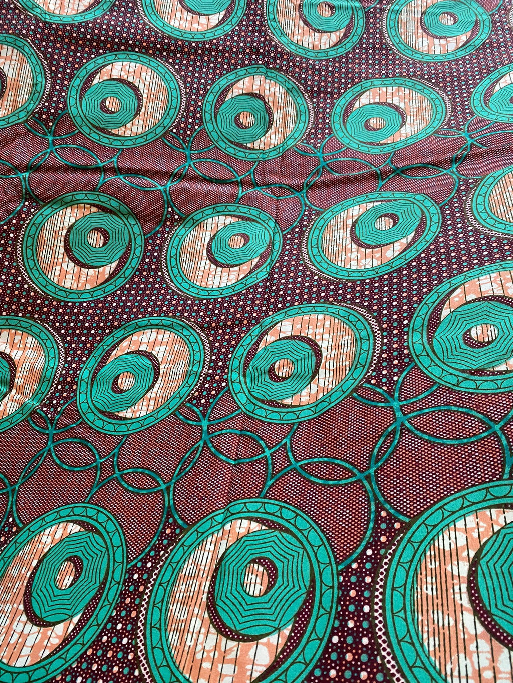 Polycotton African Fabric 6 Yards Soft Ankara Wax Print Material