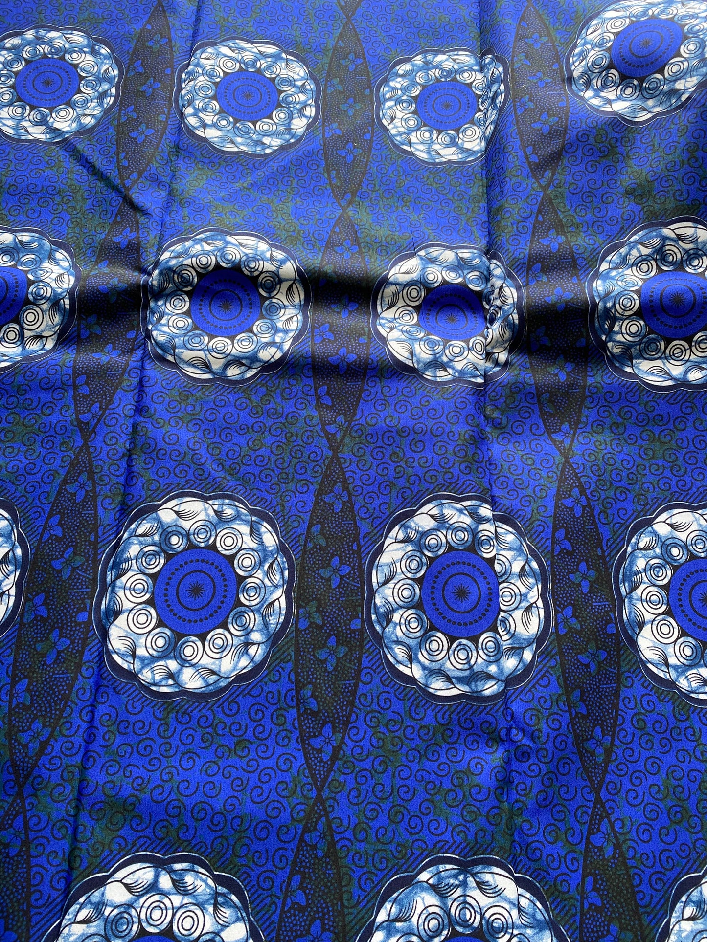 Polycotton African Fabric 6 Yards Soft Ankara Wax Print Material