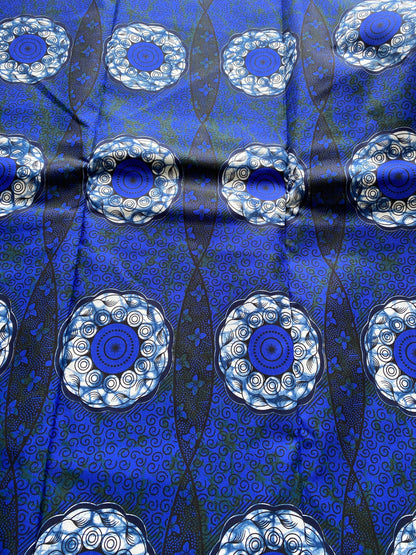 Polycotton African Fabric 6 Yards Soft Ankara Wax Print Material