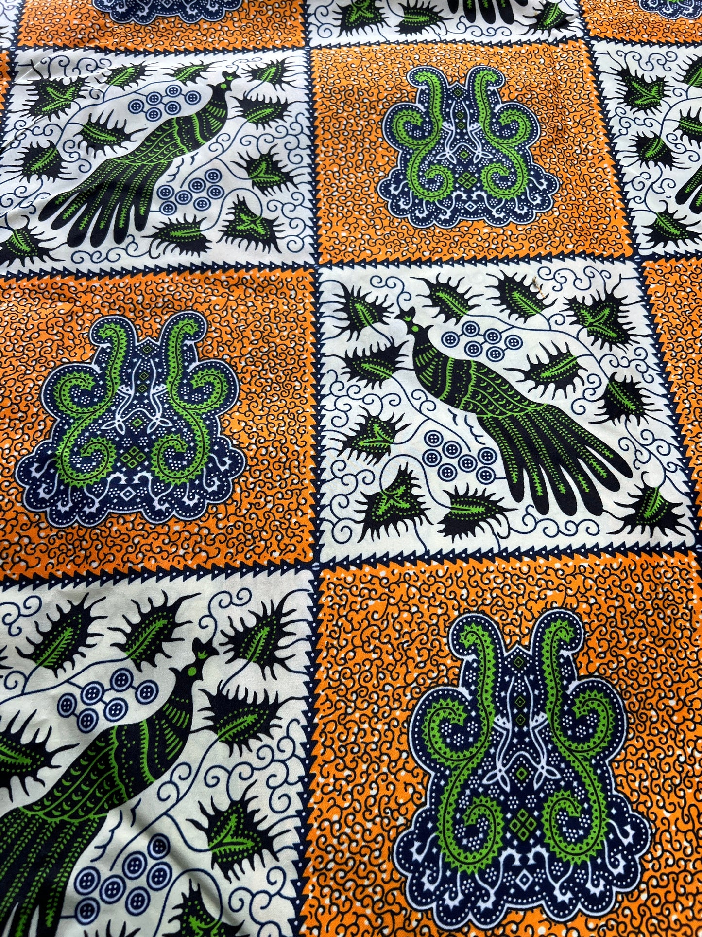 Polycotton African Fabric 6 Yards Soft Ankara Wax Print Material