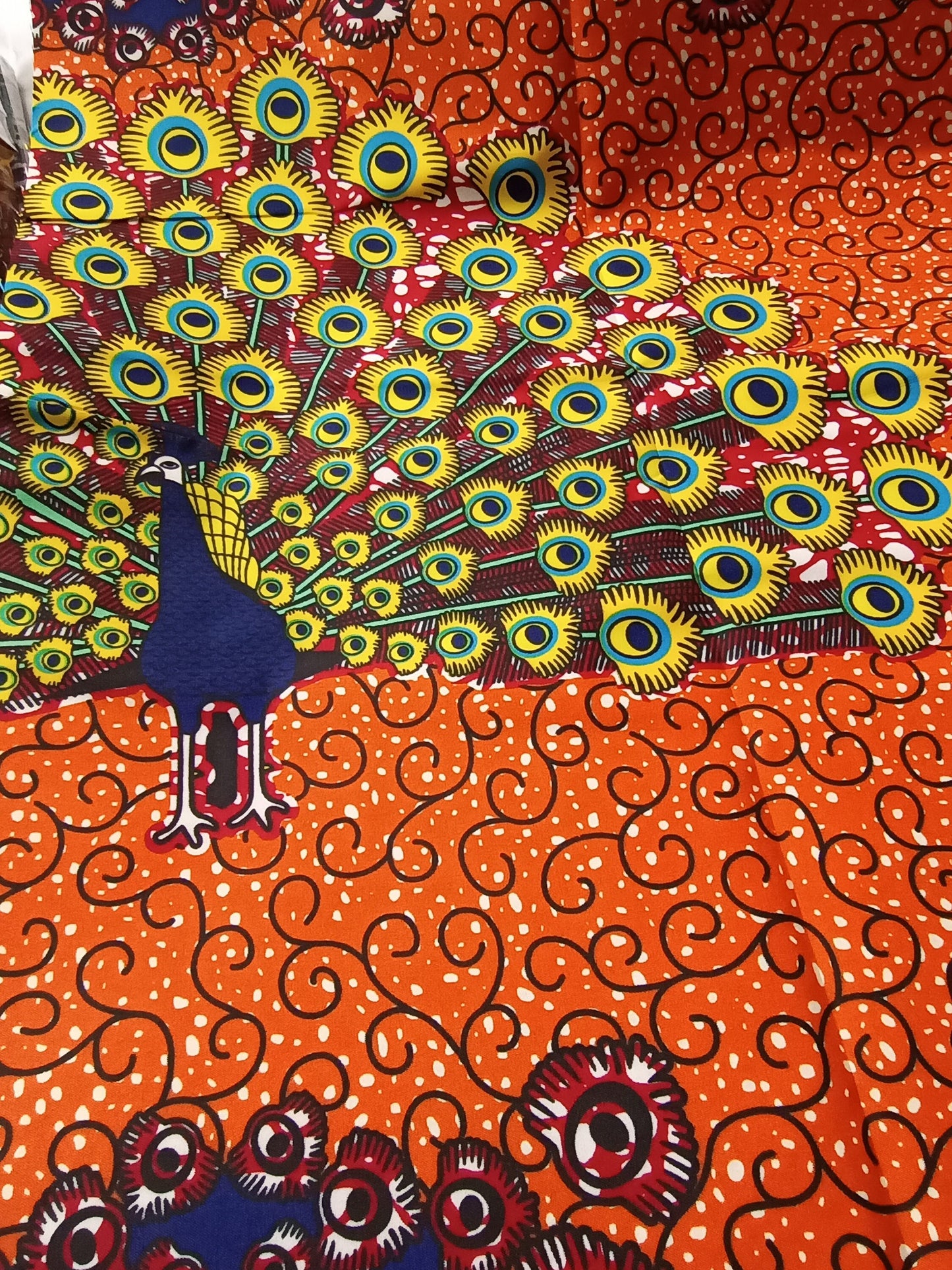 Polycotton African Fabric 6 Yards Soft Ankara Wax Print Material