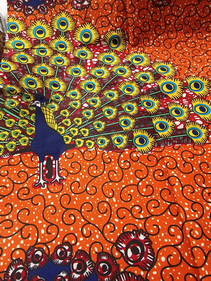 Polycotton African Fabric 6 Yards Soft Ankara Wax Print Material