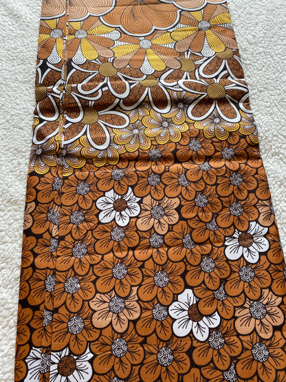 Polycotton African Fabric 6 Yards Soft Ankara Wax Print Material