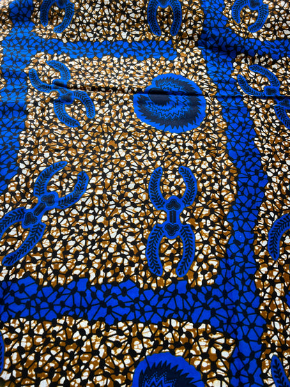 Polycotton African Fabric 6 Yards Soft Ankara Wax Print Material