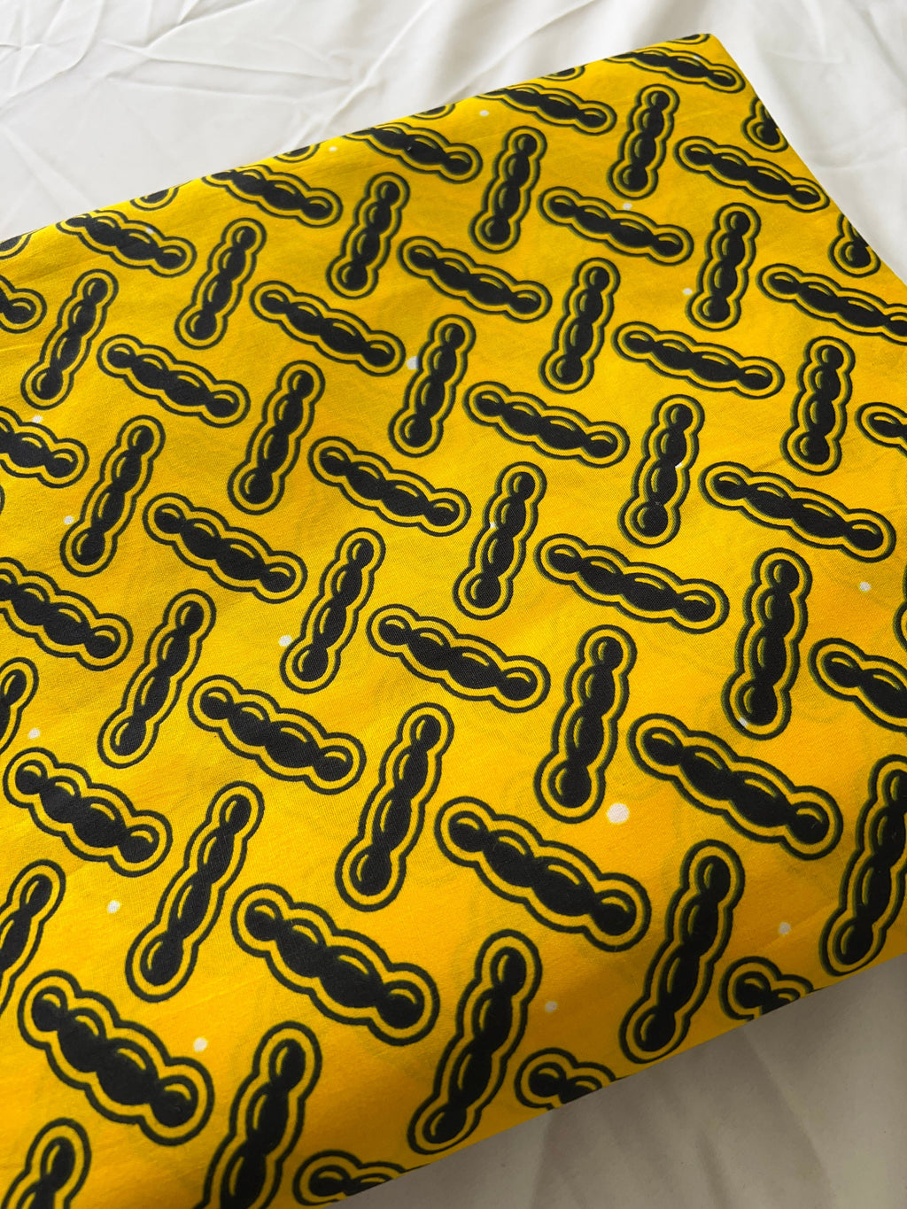 African Wax Print Fabric: Multicolored Cotton Textile, 6 Yard