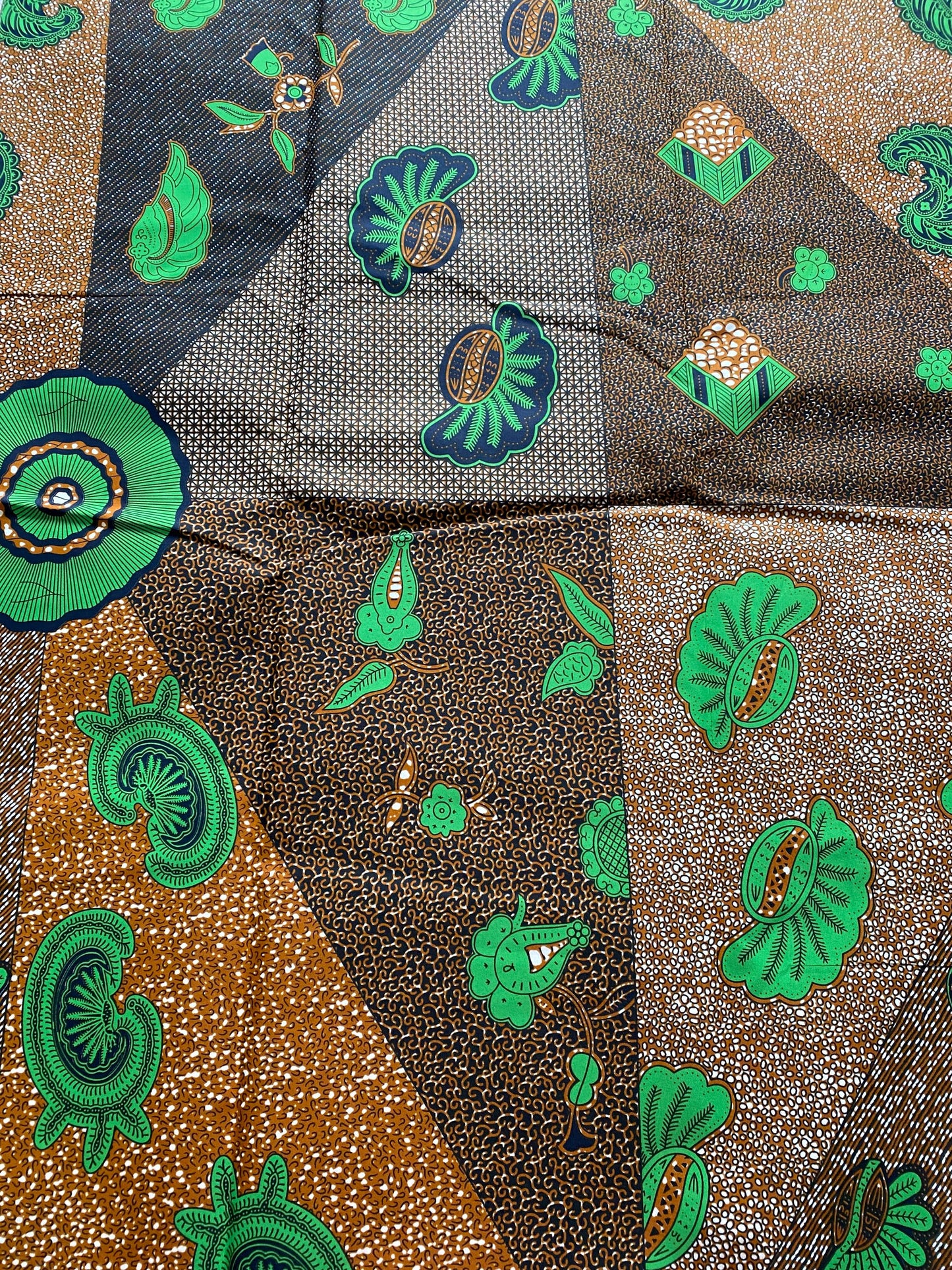 Polycotton African Fabric 6 Yards Soft Ankara Wax Print Material