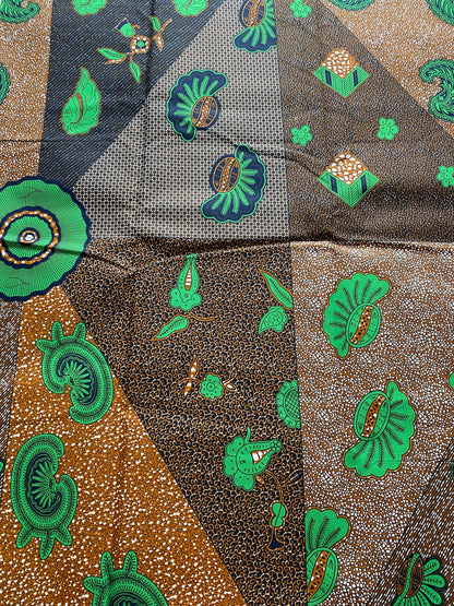 Polycotton African Fabric 6 Yards Soft Ankara Wax Print Material