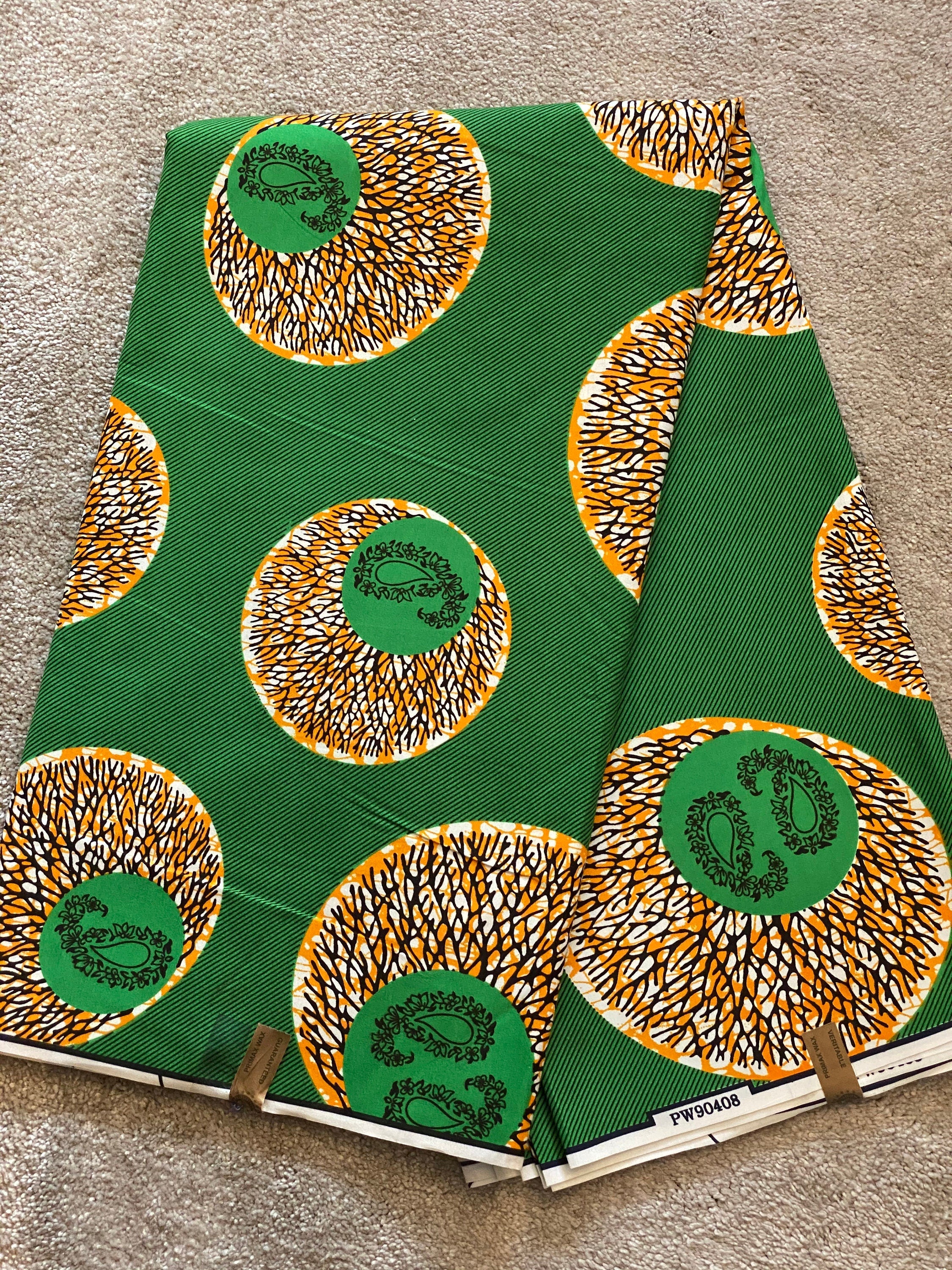 Polycotton African Fabric 6 Yards Soft Ankara Wax Print Material