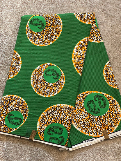 Polycotton African Fabric 6 Yards Soft Ankara Wax Print Material
