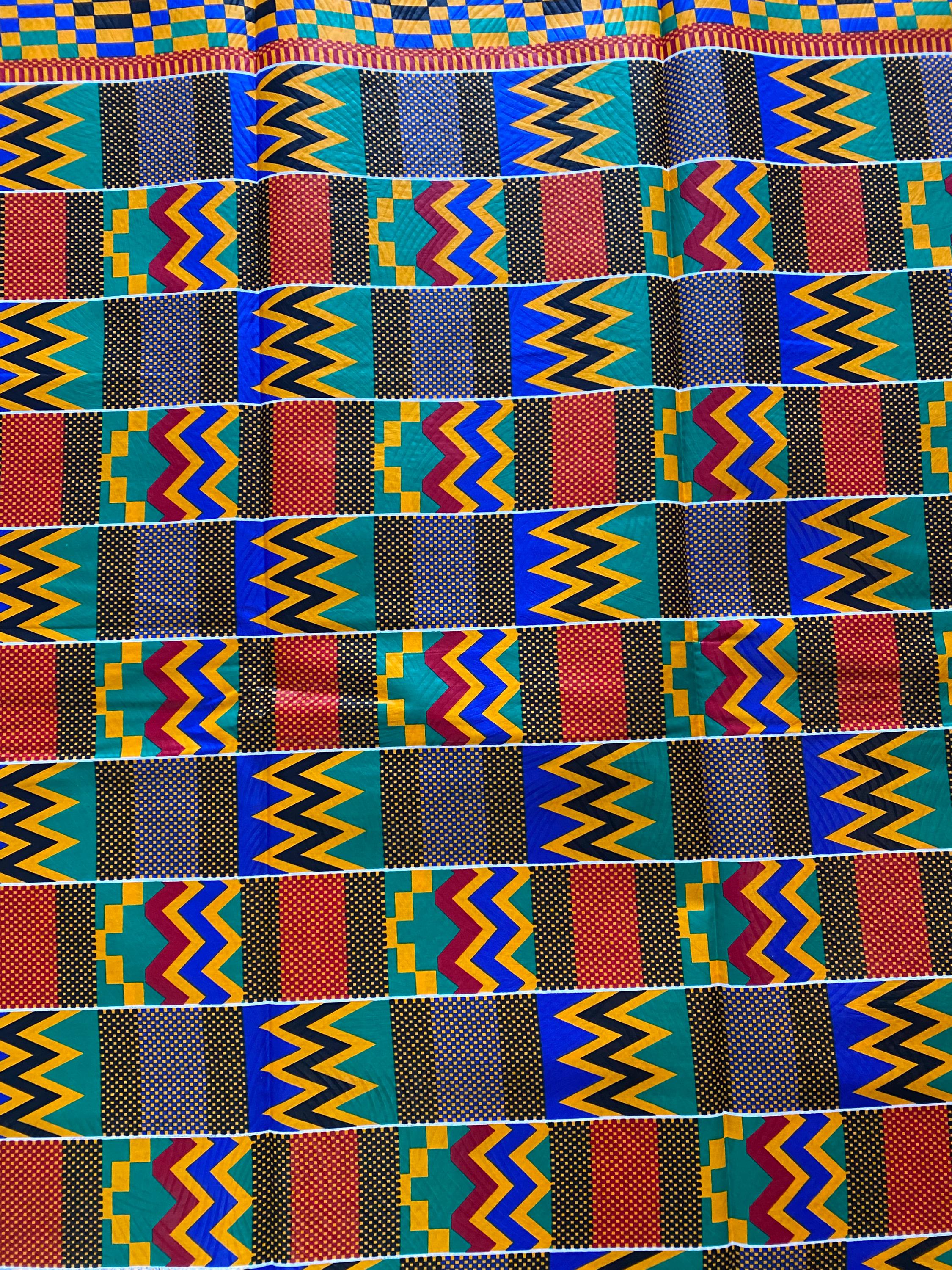Genuine Kente top supreme wax African fabric.