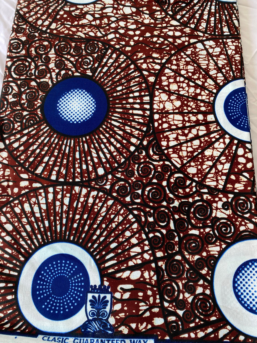 6 Yards 100% Cotton Ankara Wax Print Fabric African Print for Dressmaking, Quilting & Home Décor