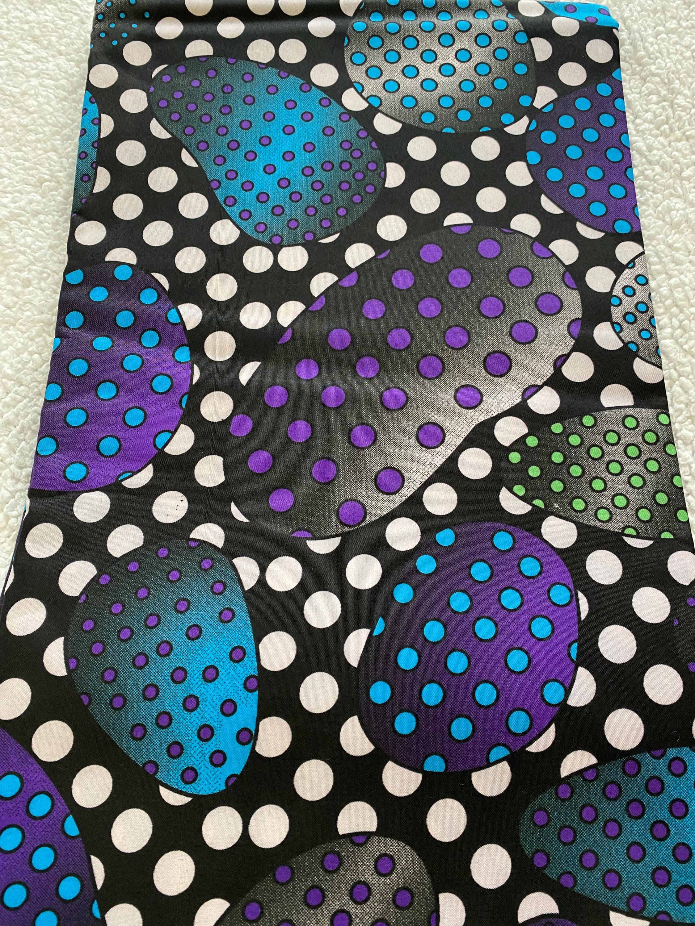 Polycotton African Fabric 6 Yards Soft Ankara Wax Print Material