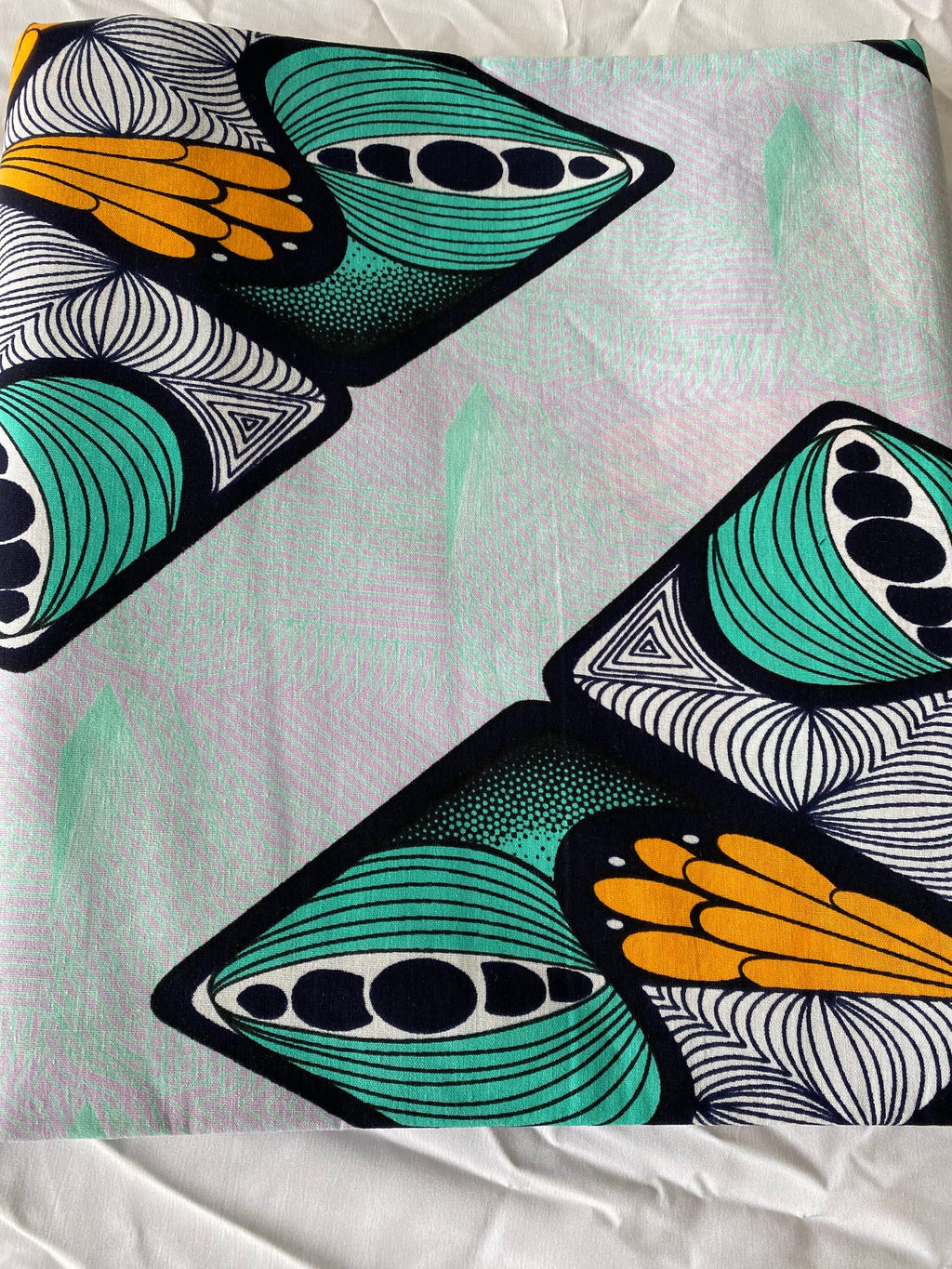 Bold Ankara African Print Fabric: 6 Yards 100% Cotton Wax Print