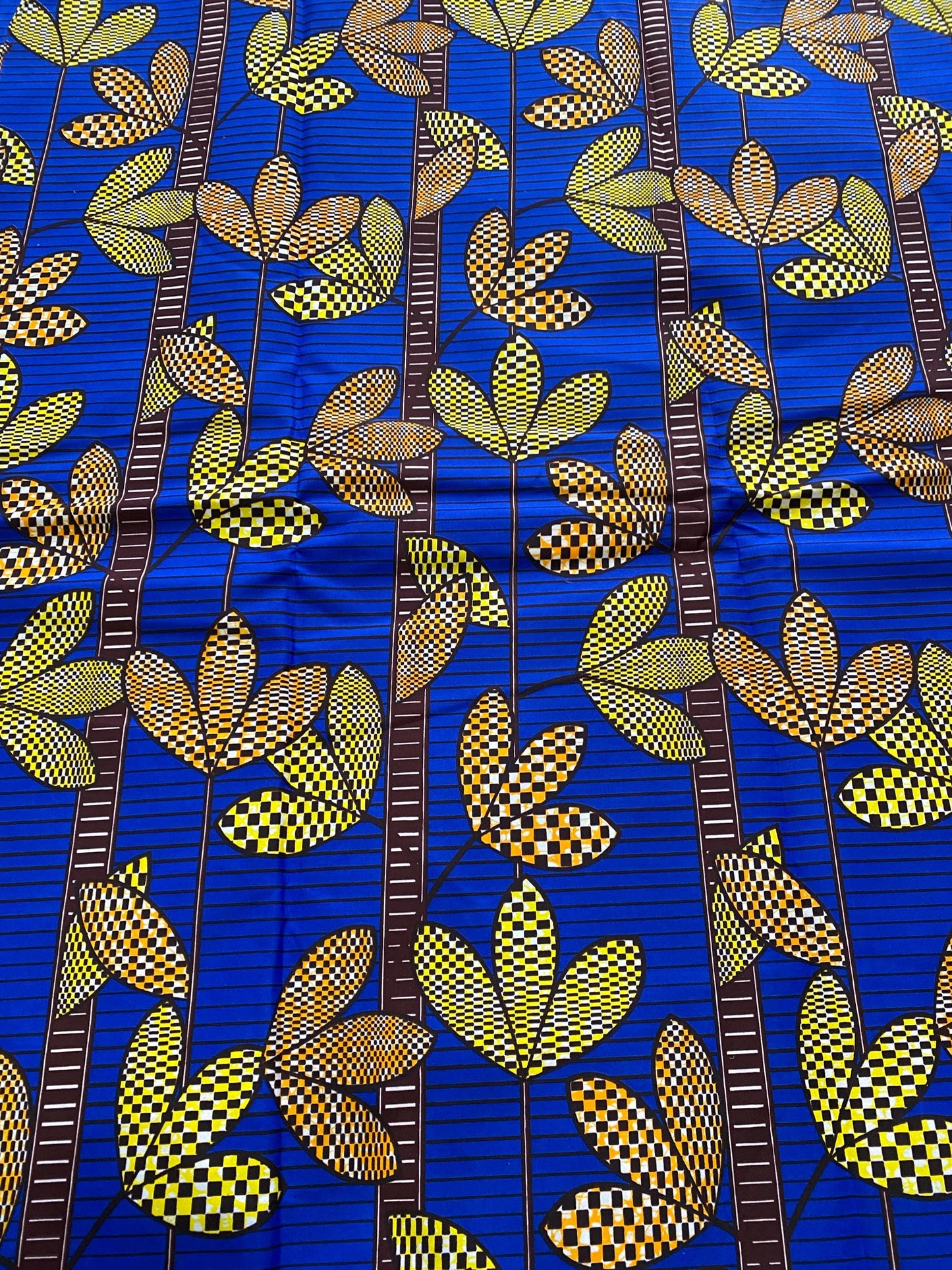 Polycotton African Fabric 6 Yards Soft Ankara Wax Print Material