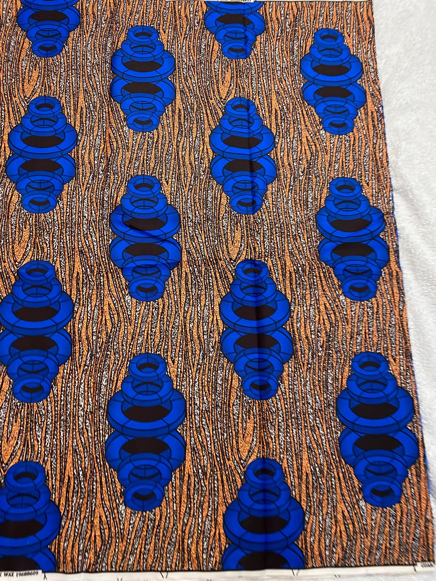 Polycotton African Fabric 6 Yards Soft Ankara Wax Print Material