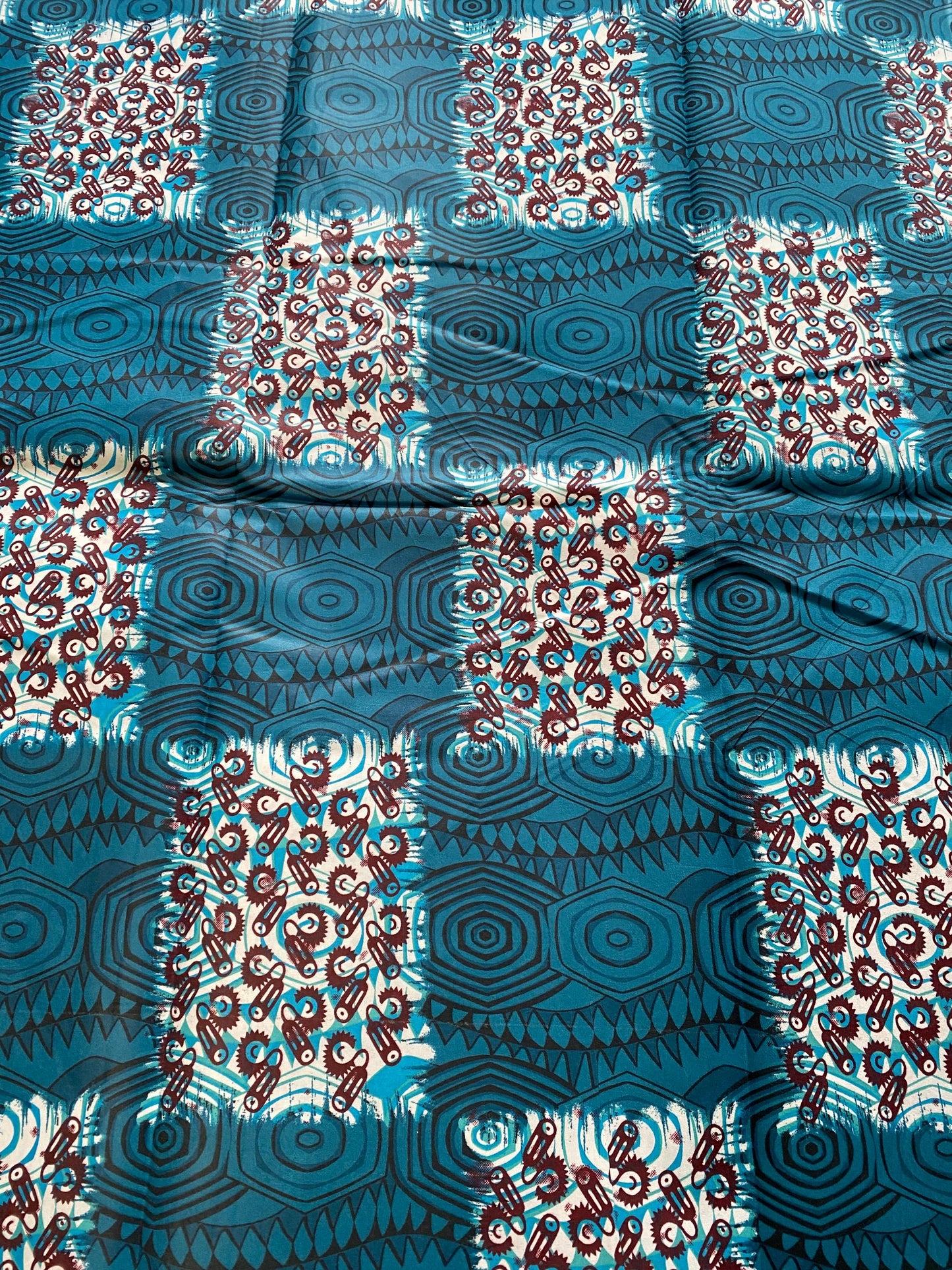 Polycotton African Fabric 6 Yards Soft Ankara Wax Print Material