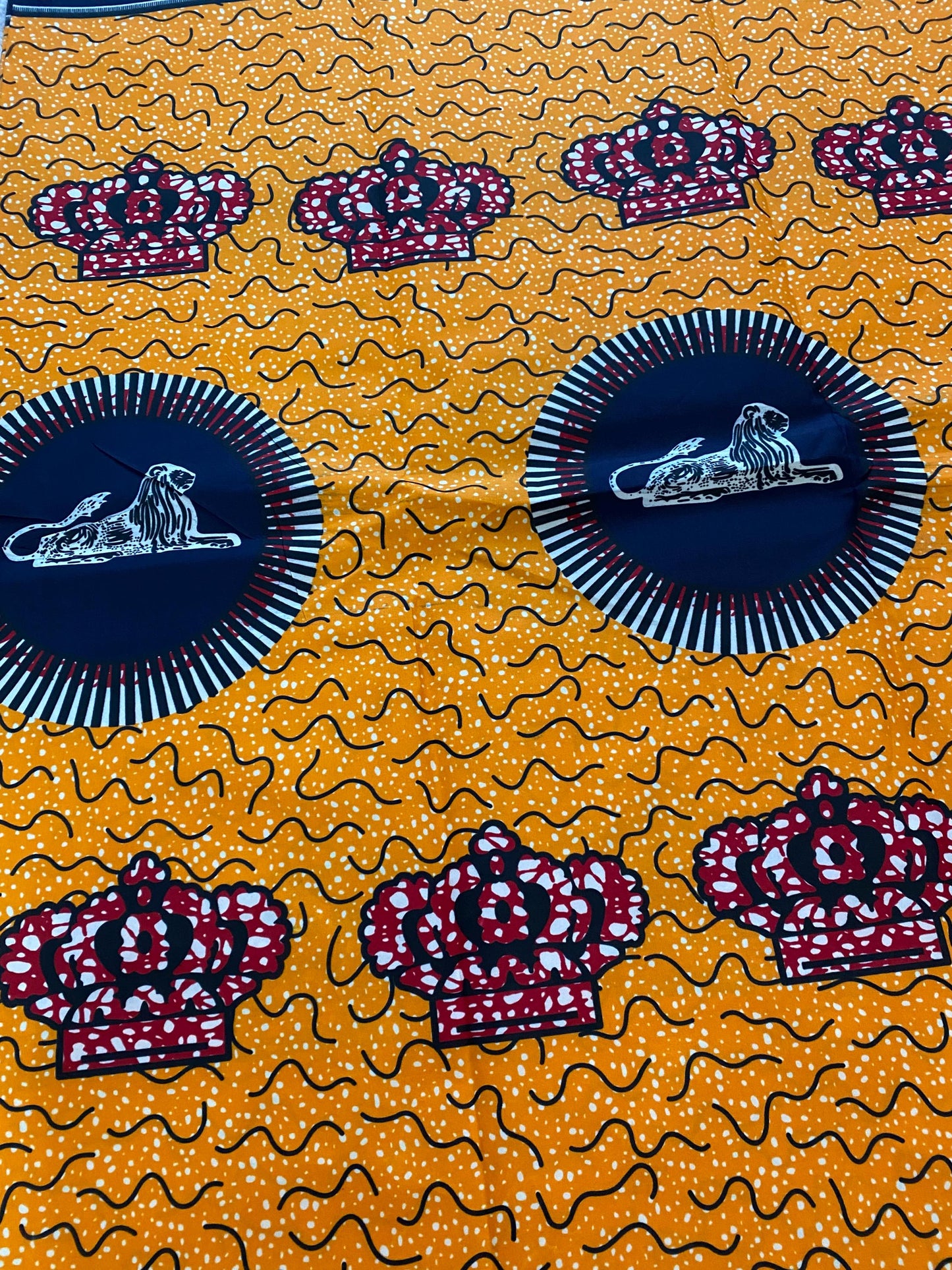 Polycotton African Fabric 6 Yards Soft Ankara Wax Print Material