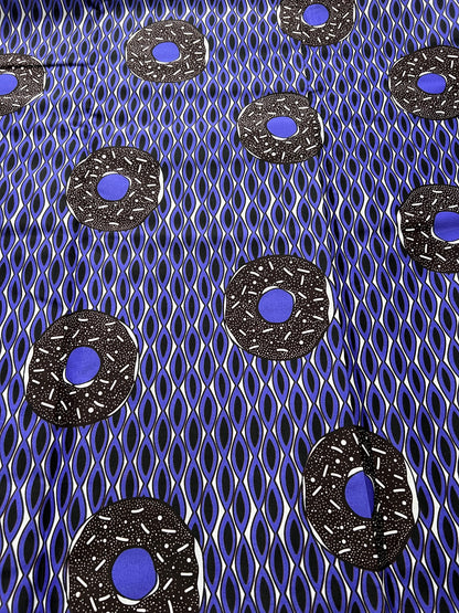 Polycotton African Fabric 6 Yards Soft Ankara Wax Print Material