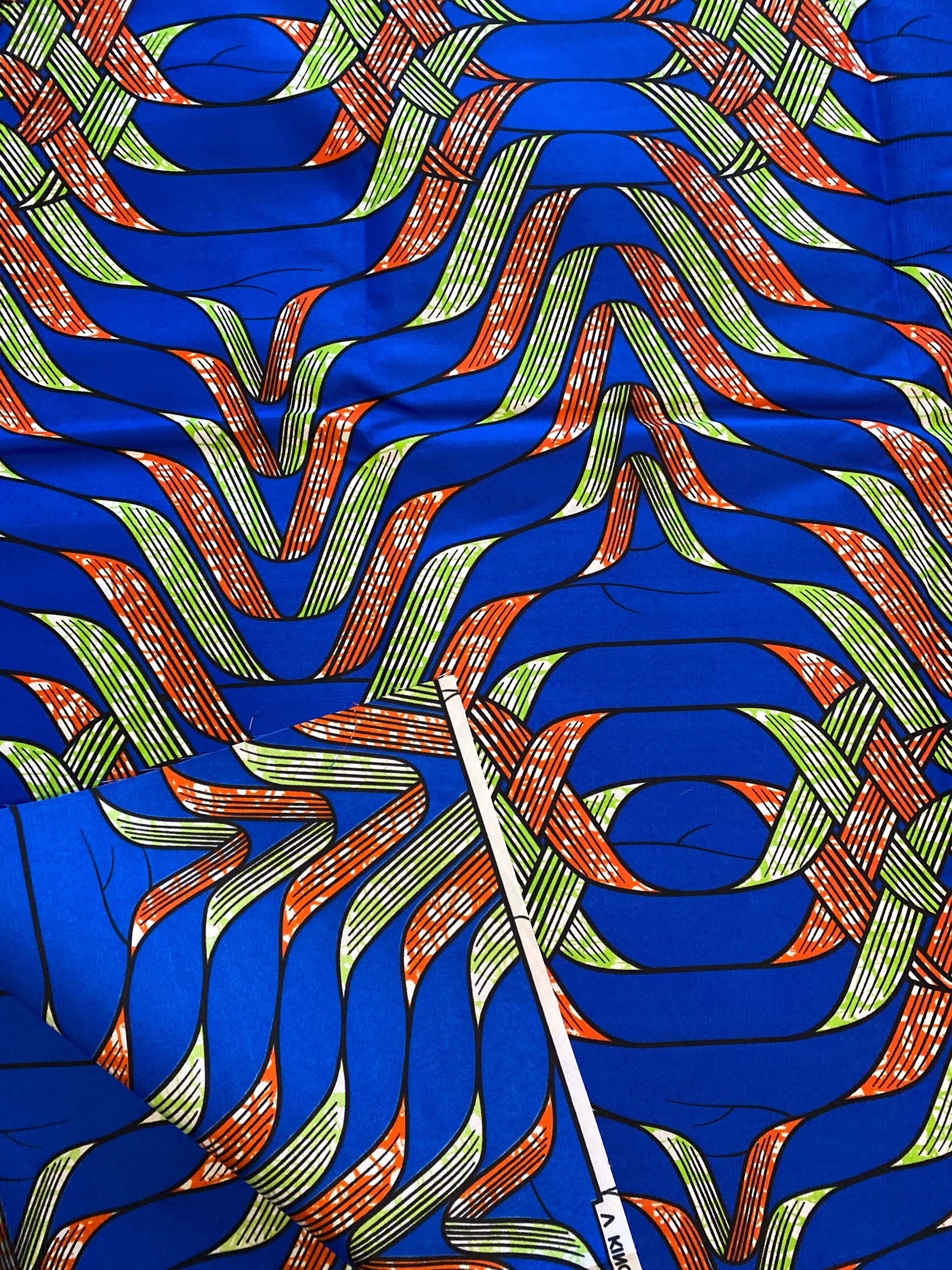 Polycotton African Fabric 6 Yards Soft Ankara Wax Print Material