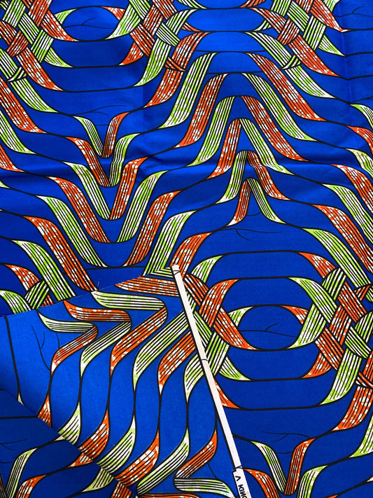 Polycotton African Fabric 6 Yards Soft Ankara Wax Print Material