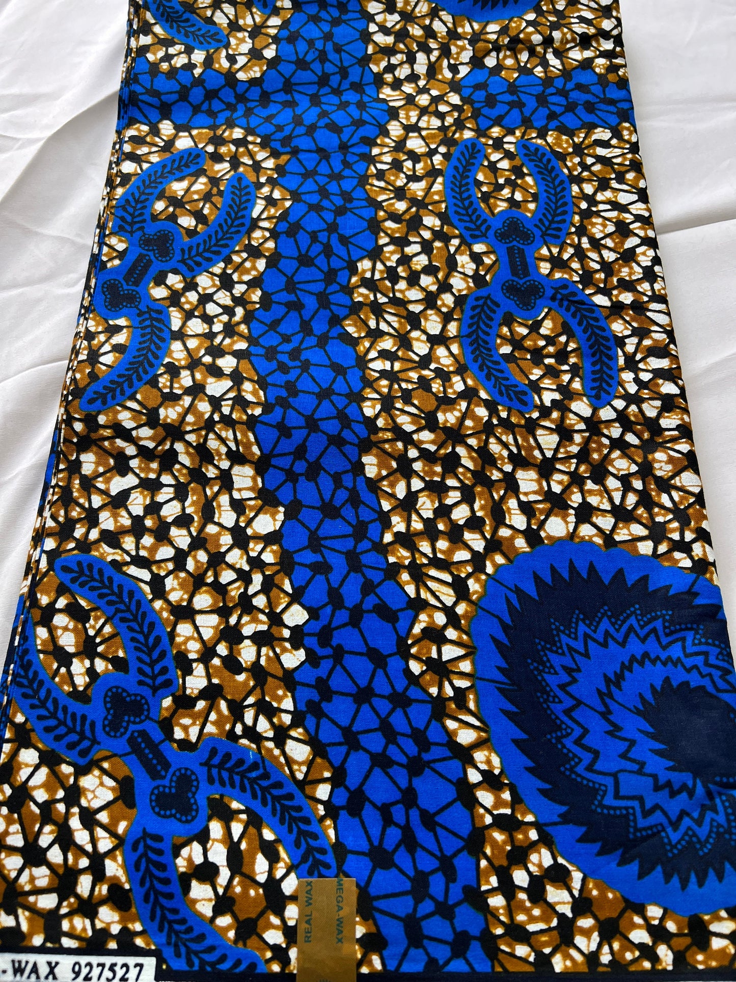 Polycotton African Fabric 6 Yards Soft Ankara Wax Print Material