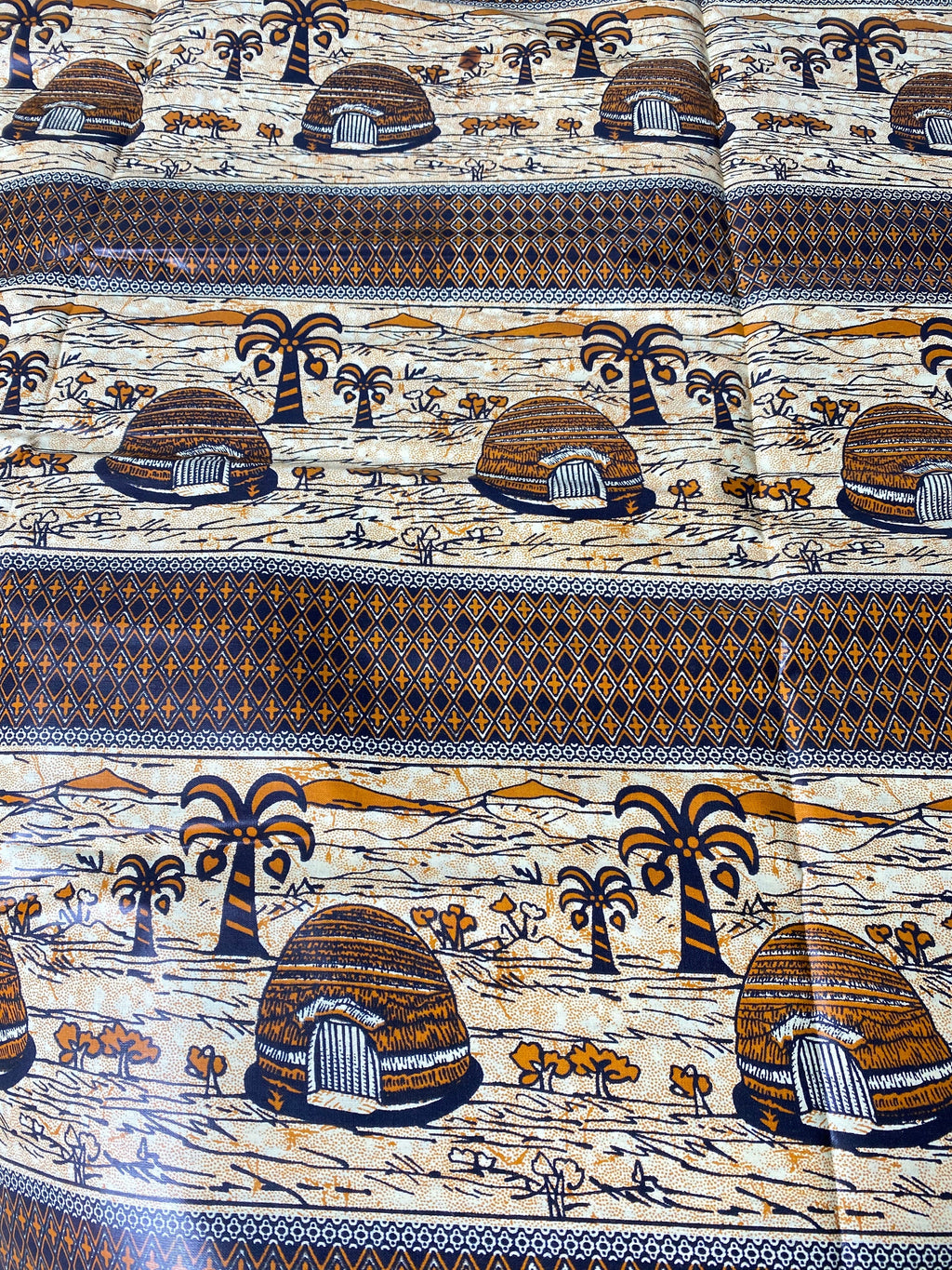 Mud Print Fabric 6 Yards African Tribal Wax Print Cloth