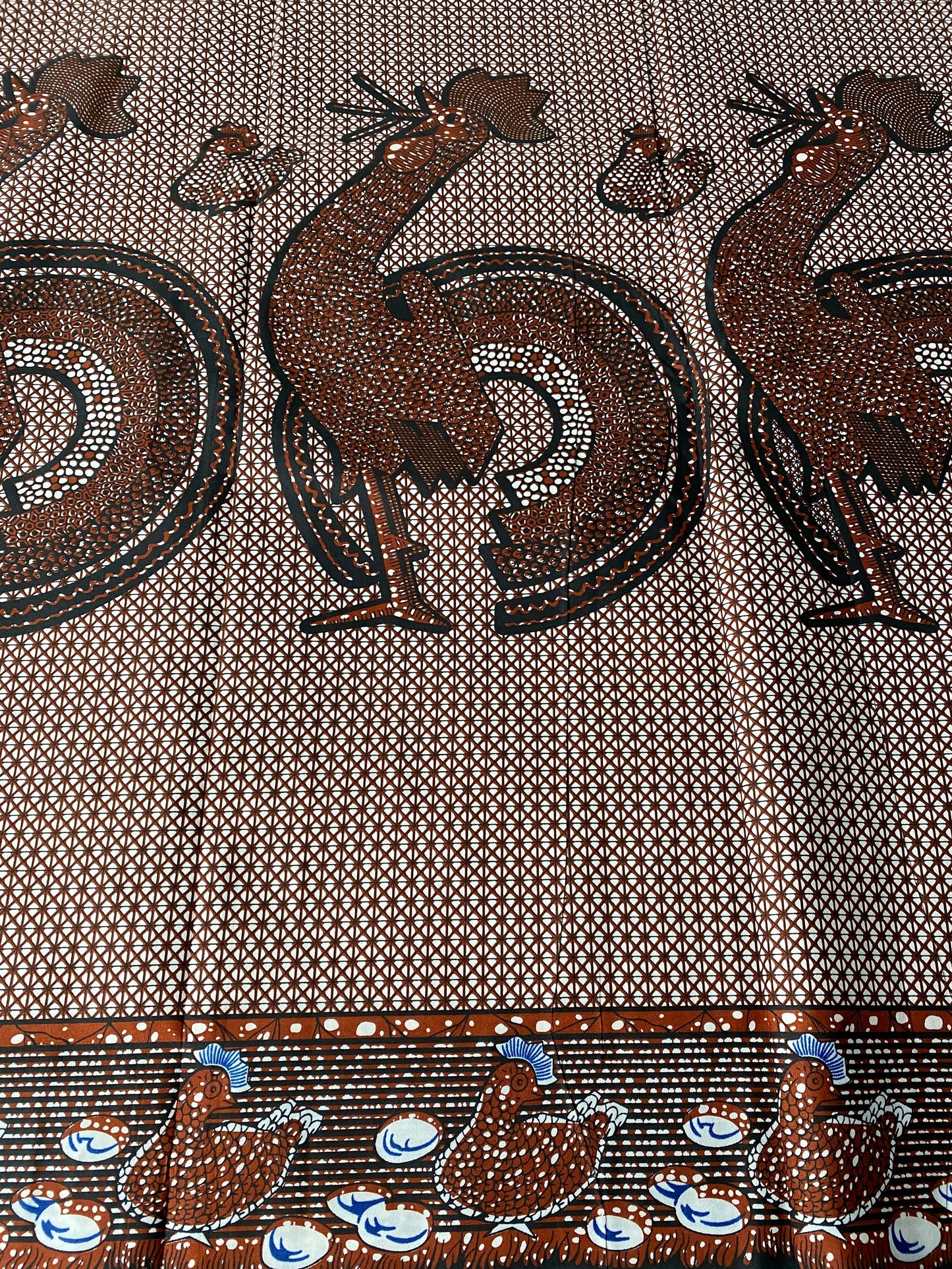 Polycotton African Fabric 6 Yards Soft Ankara Wax Print Material