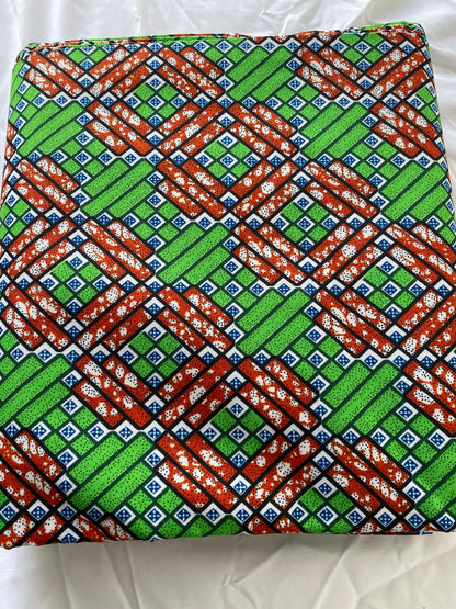 Polycotton African Fabric 6 Yards Soft Ankara Wax Print Material