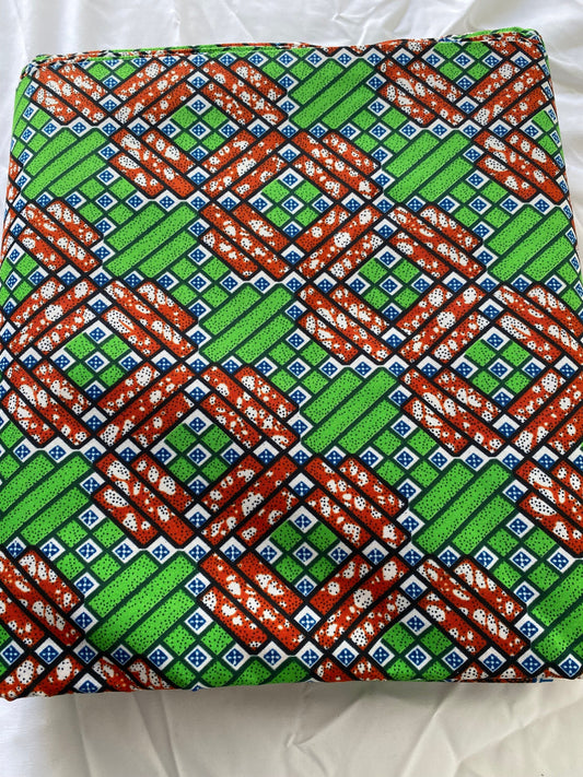 Polycotton African Fabric 6 Yards Soft Ankara Wax Print Material