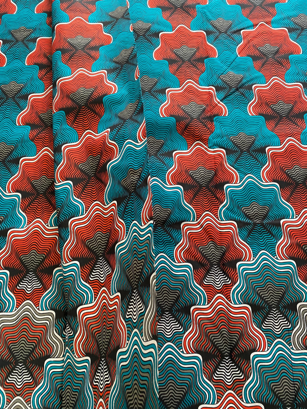 Polycotton African Fabric 6 Yards Soft Ankara Wax Print Material