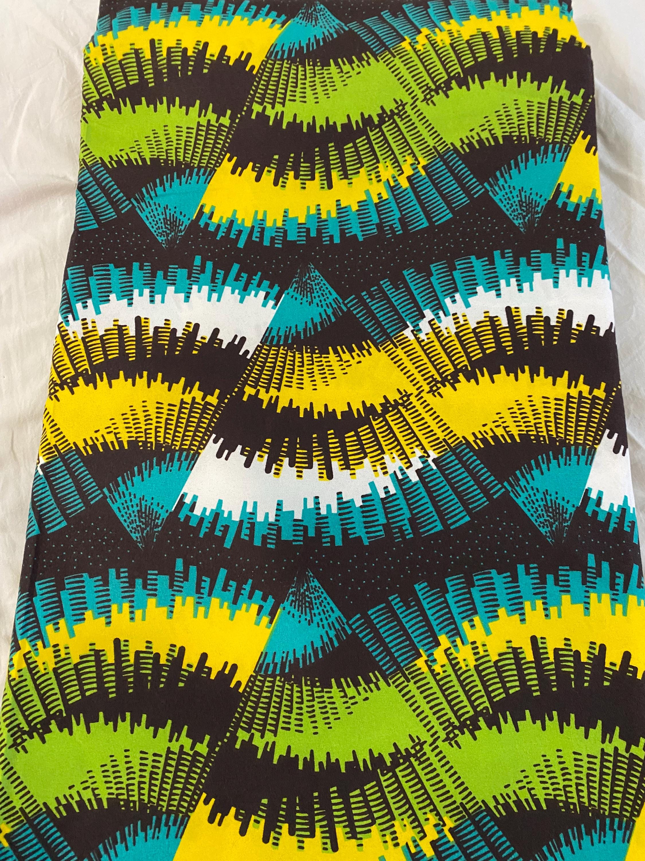 Polycotton African Fabric 6 Yards Soft Ankara Wax Print Material