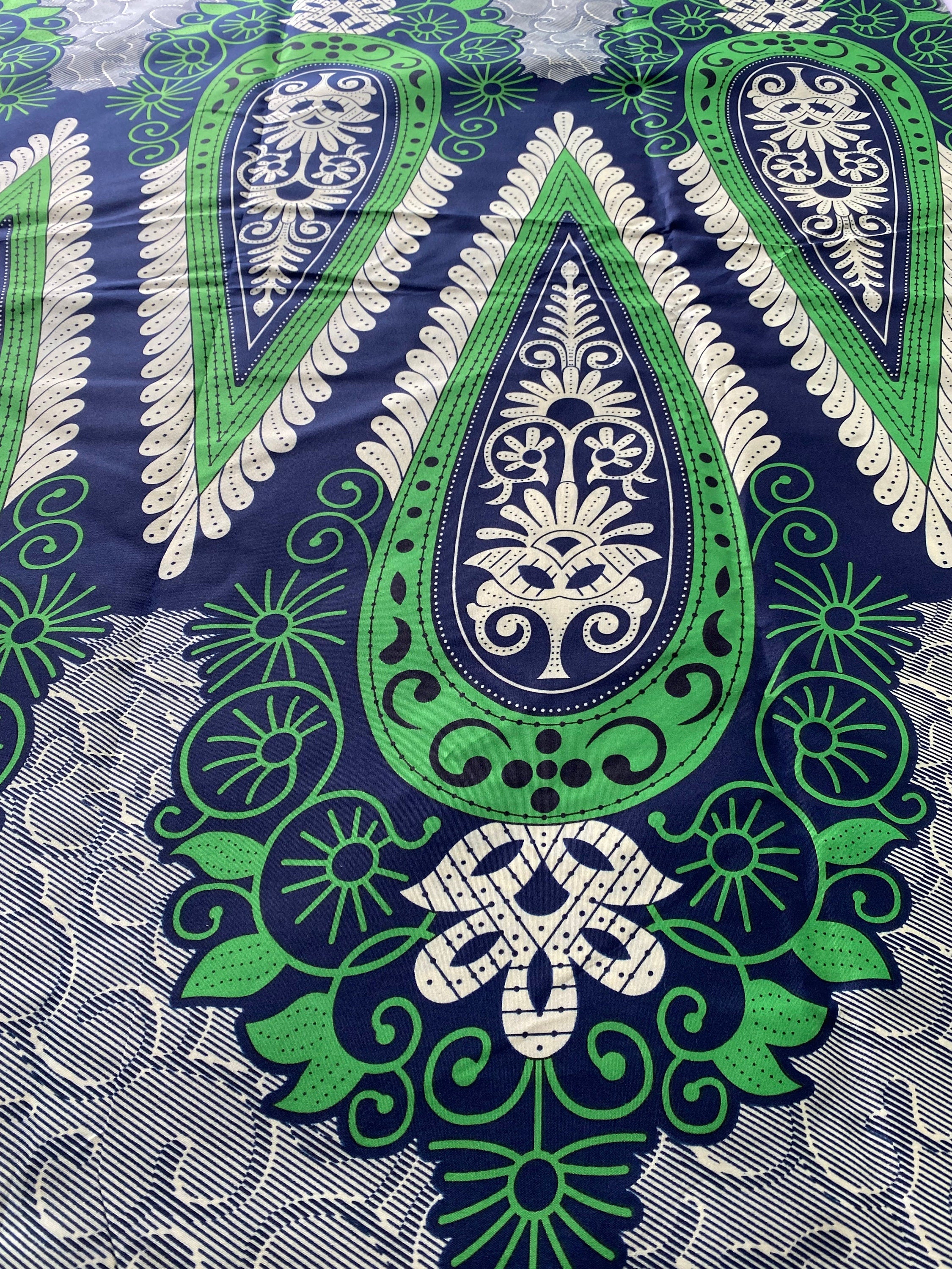 Polycotton African Fabric 6 Yards Soft Ankara Wax Print Material