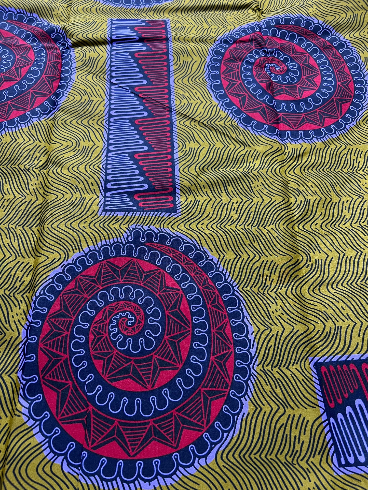 Polycotton African Fabric 6 Yards Soft Ankara Wax Print Material