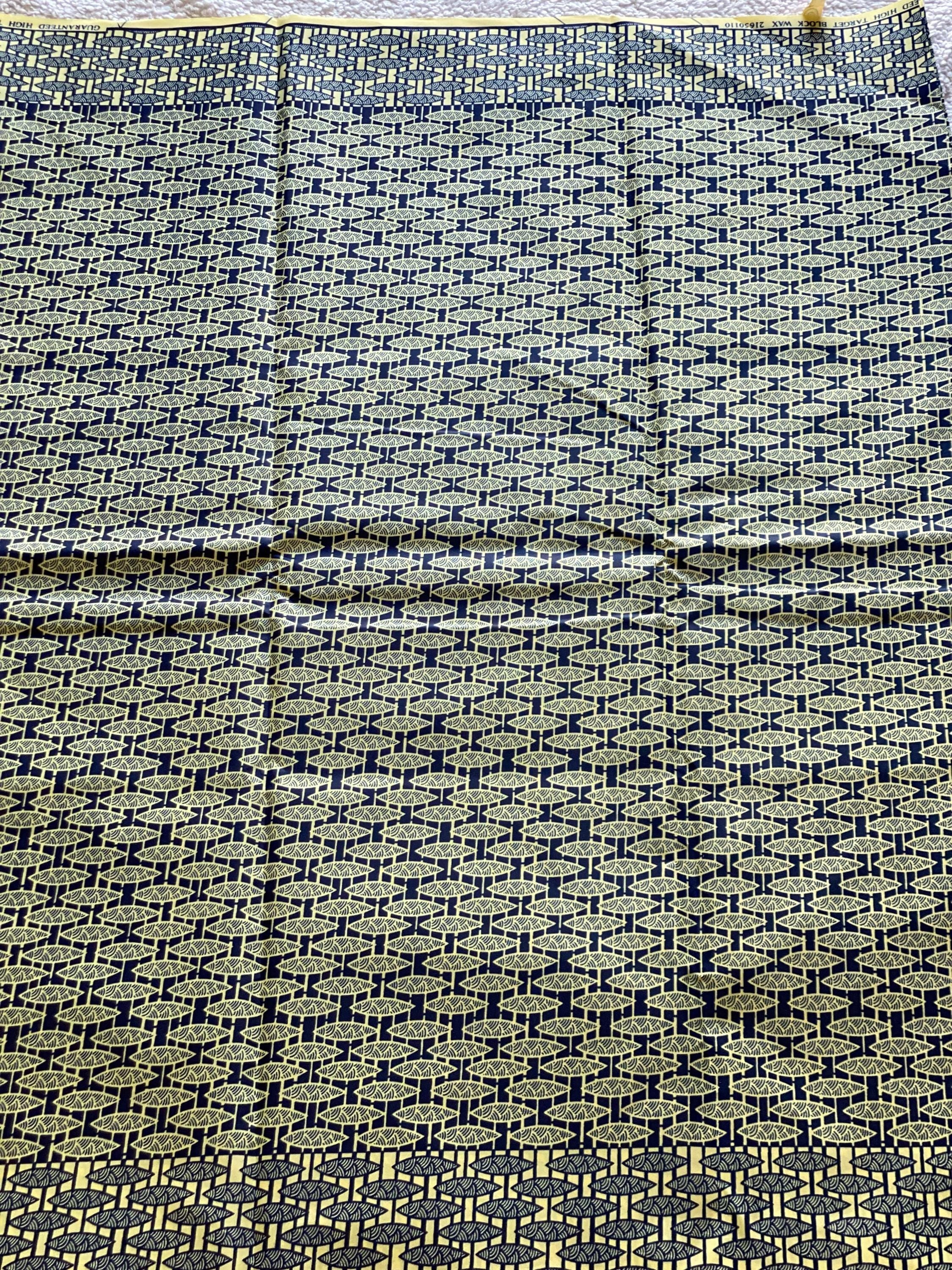 Polycotton African Fabric 6 Yards Soft Ankara Wax Print Material