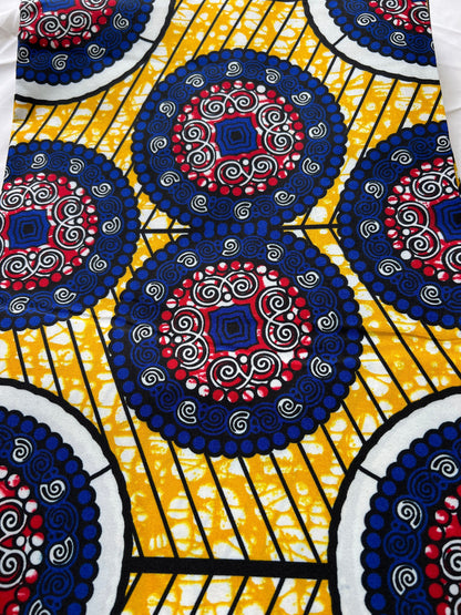 Polycotton African Fabric 6 Yards Soft Ankara Wax Print Material