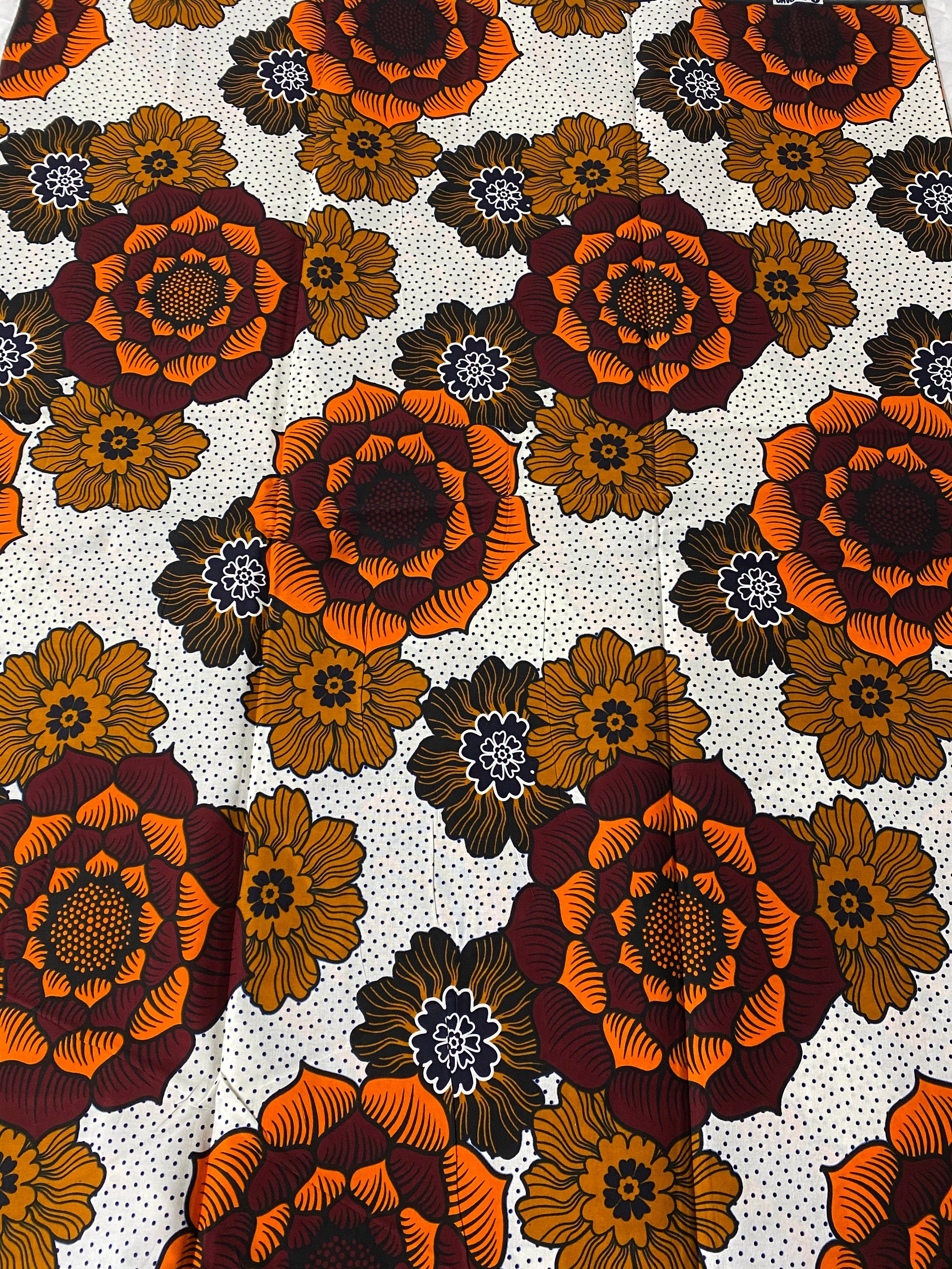 6 Yards 100% Cotton Ankara Wax Print Fabric African Print for Dressmaking, Quilting & Home Décor