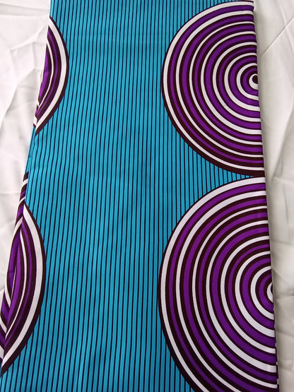 Polycotton African Fabric 6 Yards Soft Ankara Wax Print Material