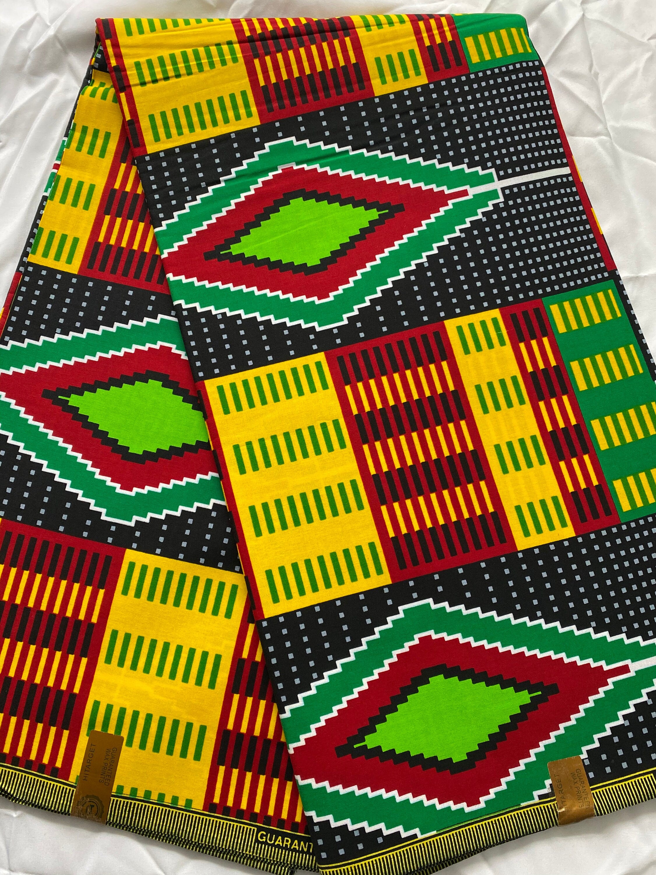 Genuine Kente top supreme wax African fabric.
