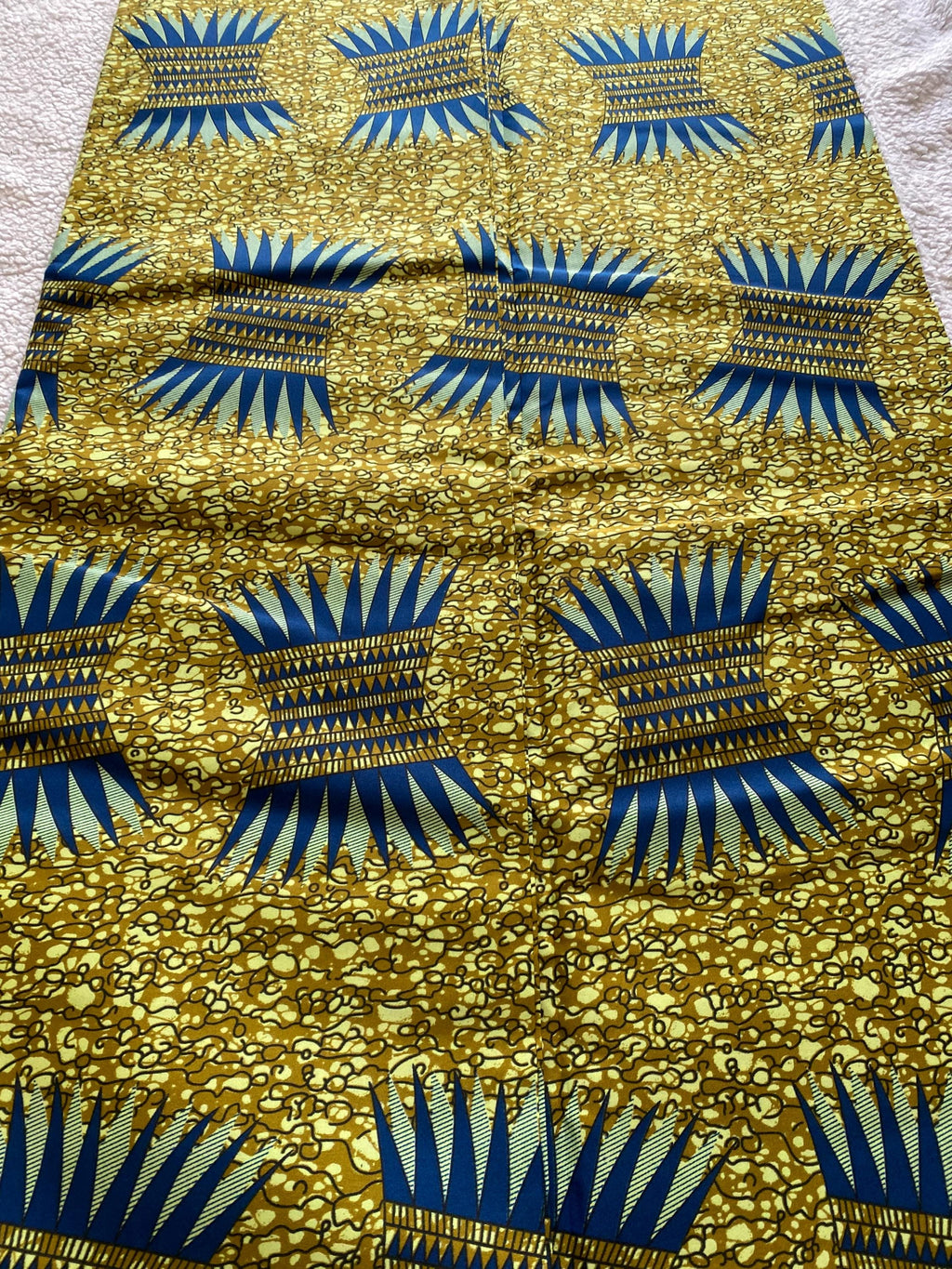 Polycotton African Fabric 6 Yards Soft Ankara Wax Print Material