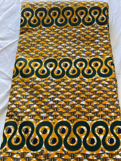 Polycotton African Fabric 6 Yards Soft Ankara Wax Print Material
