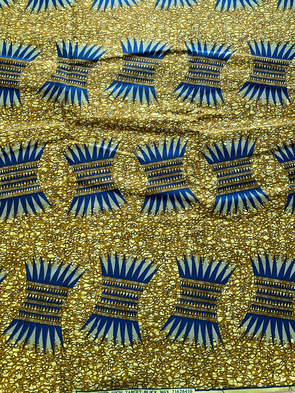 Polycotton African Fabric 6 Yards Soft Ankara Wax Print Material