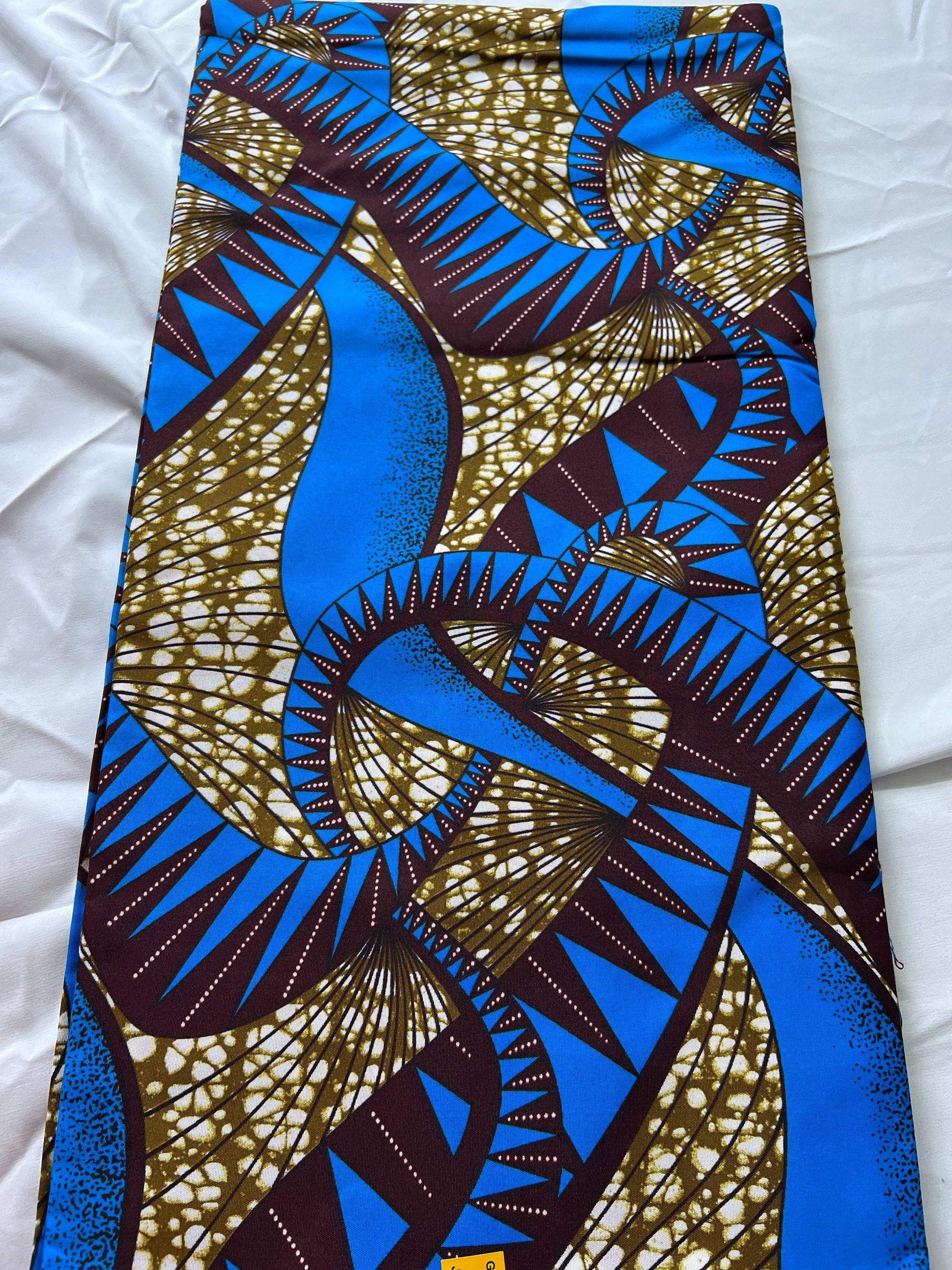 Polycotton African Fabric 6 Yards Soft Ankara Wax Print Material